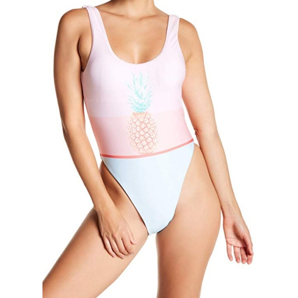 THE BIKINI LAB Lined Pop Art One-Piece Swimsuit